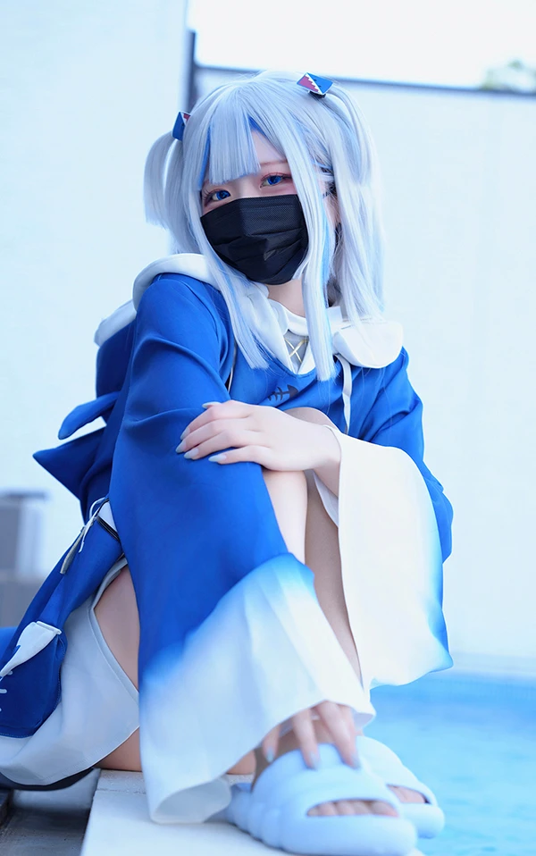 甜美萌妹Hamusuk_k 学院风湿身比基尼尺度合集